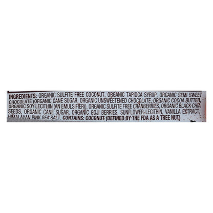 Jennie's Organic Goji Moji Raw Coconut Bar (Pack of 12 - 1.5 Oz.)