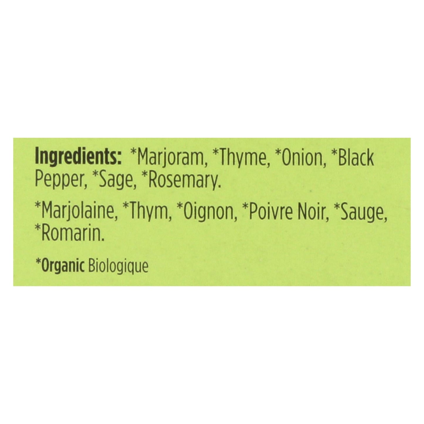 Spicely Organics Poultry Seasoning - Certified Organic, Aromatic Blend (Pack of 6 - 0.35 Oz.)