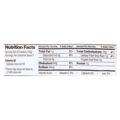 Edward and Sons Organic Vegetable Rice Snaps, 3.5 Oz., Pack of 12