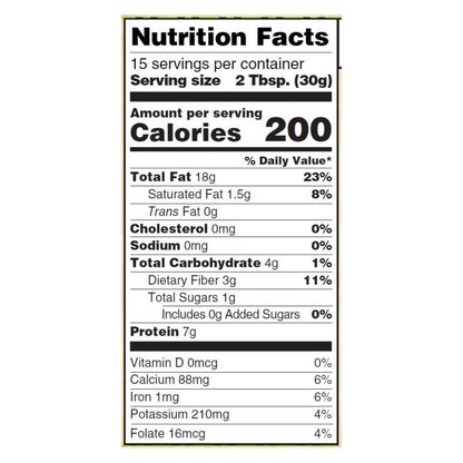 Woodstock Unsalted Non-GMO Smooth Peanut-Free Dry Roasted Almond Butter, Case of 12 - 16 oz