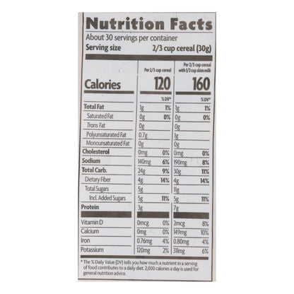 Nature's Path Organic Flax Plus Cereal - Wholesome Cinnamon Goodness (Pack of 6 - 32 Oz.)