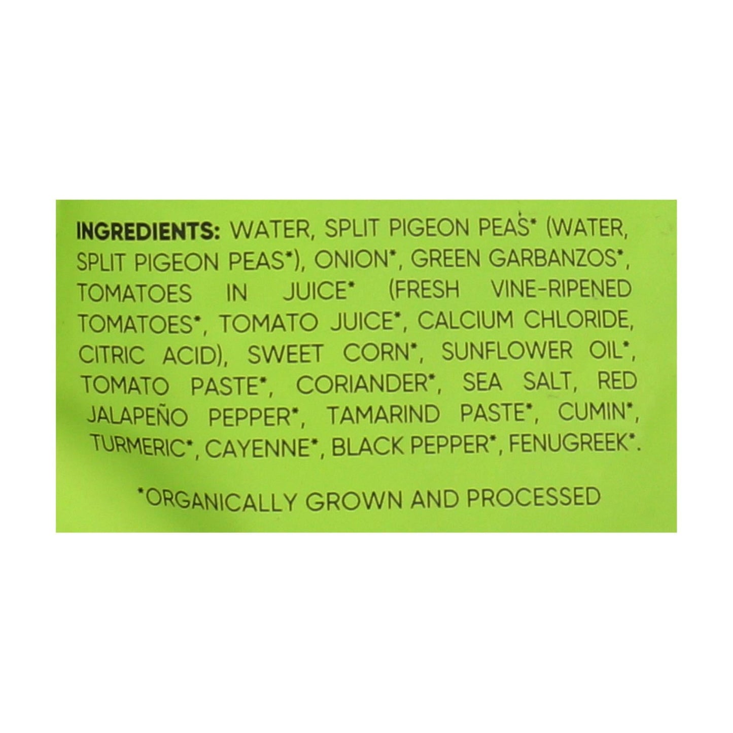 Maya Kaimal Organic Everyday Dal: Green Garbanzo Corn Coriander, 10 Oz. (Pack of 6)