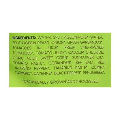 Maya Kaimal Organic Everyday Dal: Green Garbanzo Corn Coriander, 10 Oz. (Pack of 6)