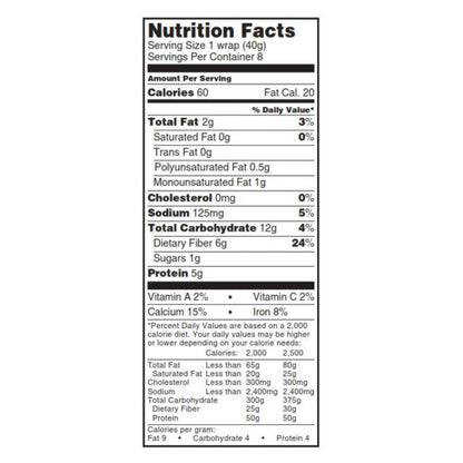 Tumaro's Carb Wise Sundried Tomato Basil Wraps, 8-Inch (Pack of 6 - 8 Count)