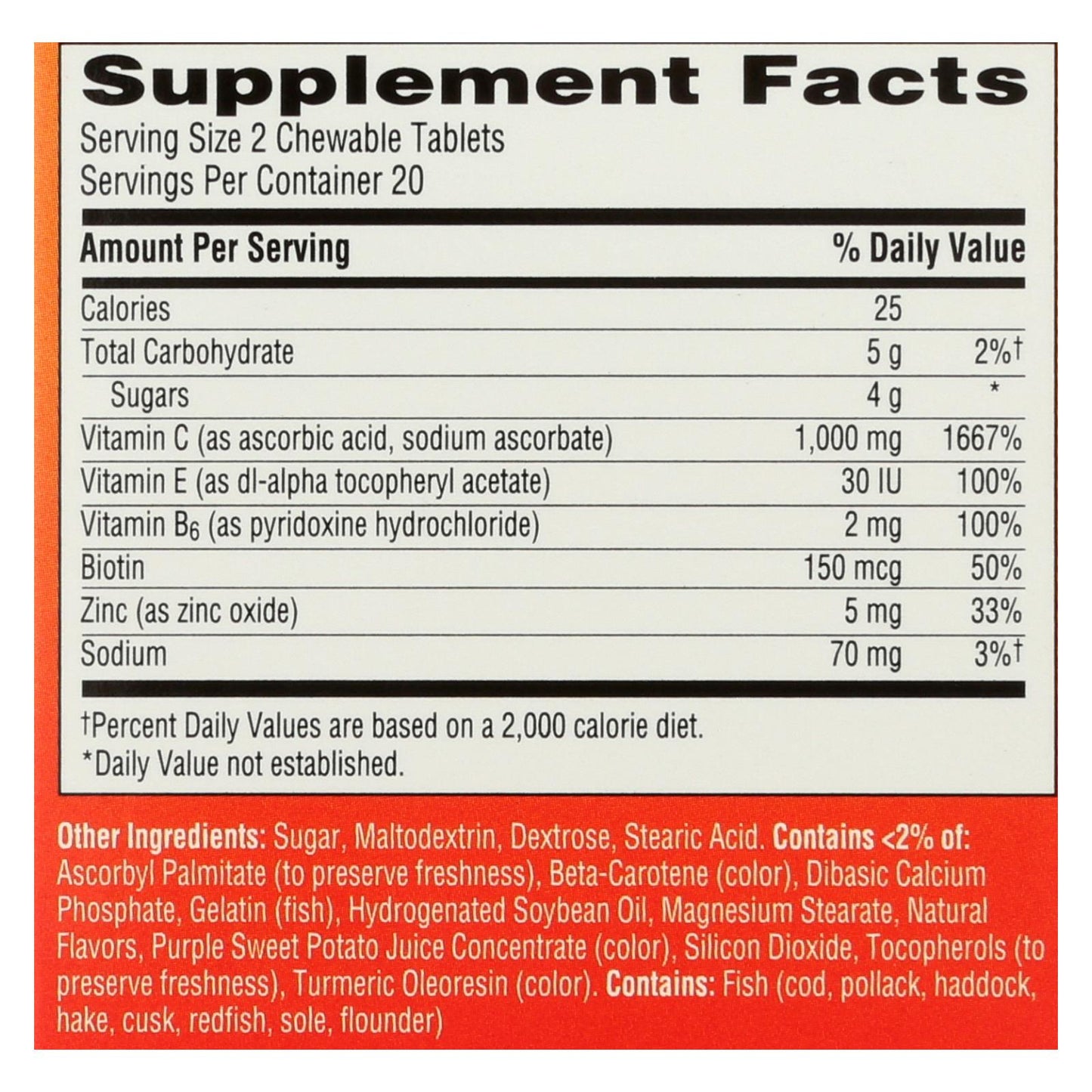 Emergen-C Chewables Citrus Blast (Pack of 40)