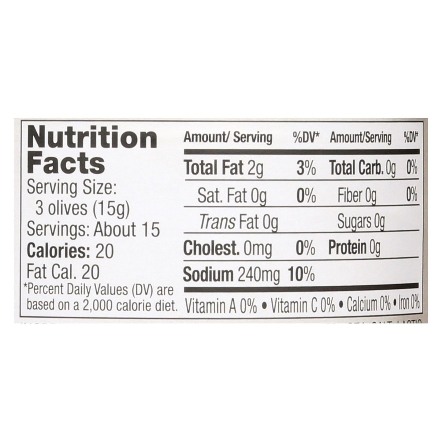 Jeff's Garden Castelvetrano Pitted Olives, Premium Quality, Pack of 6 - 5.5 Oz. per Jar