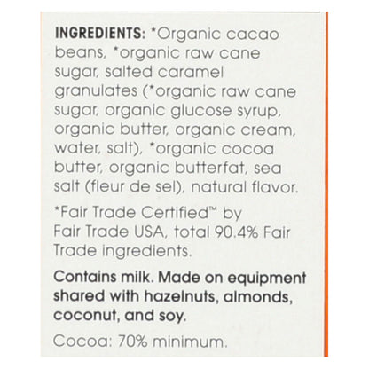 Alter Eco Americas Organic Chocolate Bar - Dark Salted Burnt Caramel - 2.82 Oz