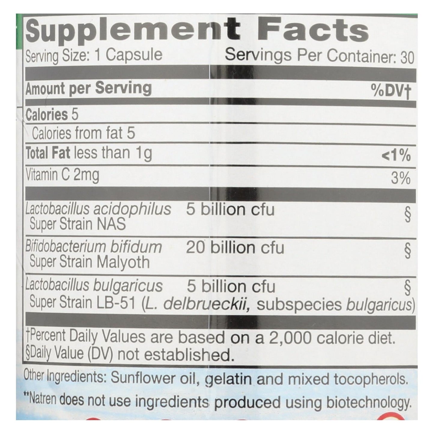 Natren Healthy Trinity Probiotic Capsules, 30 ct