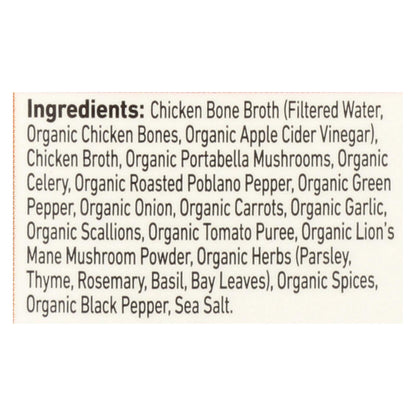 Kettle & Fire Organic Mushroom Chicken Bone Broth (6-Pack, 16.9 Oz. Each)