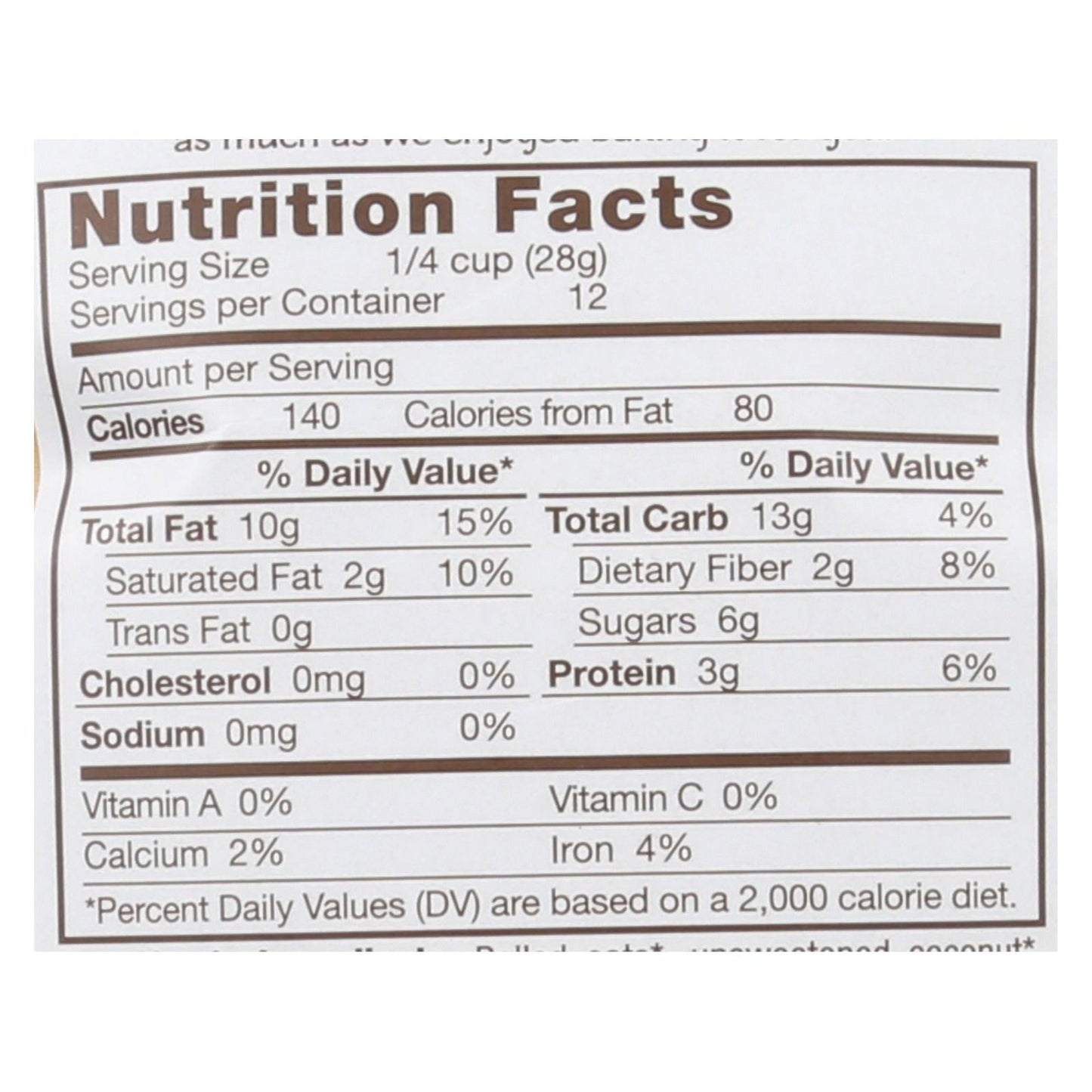 Michele's Granola Original Crunchy Granola Breakfast Cereal (Pack of 6 - 12 Oz. Bag)