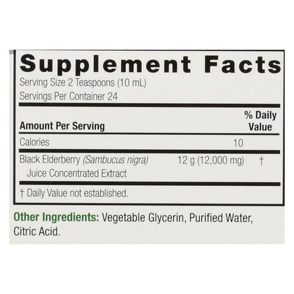 Nature's Answer Sambucus Nigra Black Elderberry Extract, Immune Support, 8 Fl Oz