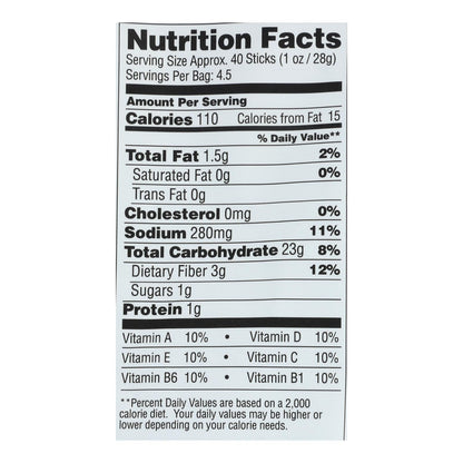 From The Ground Up Cauliflower Pretzel Sticks: Original, Crunchy Snack (Pack of 12, 4.5 Oz. Each)