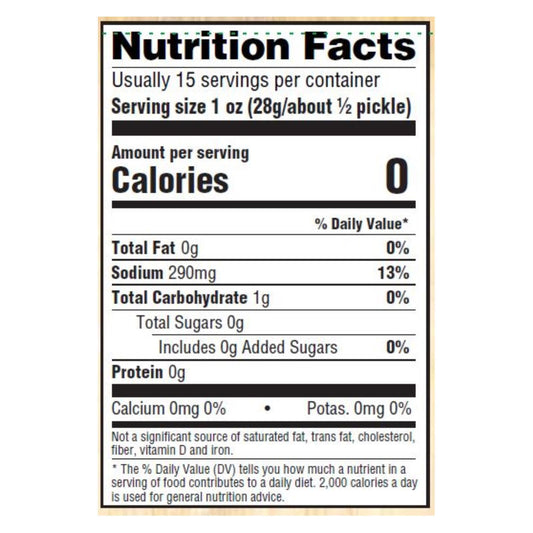 Woodstock Organic Kosher Whole Dill Pickles, 6-Pack of 24 Oz. Jars