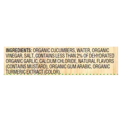 Woodstock Organic Kosher Whole Dill Pickles, 6-Pack of 24 Oz. Jars