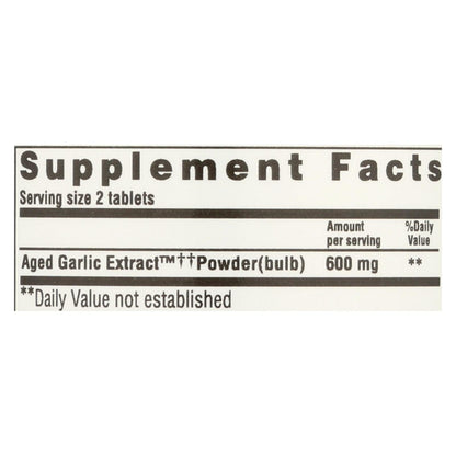 Kyolic Aged Garlic Extract for Heart Health (100 Tablets)