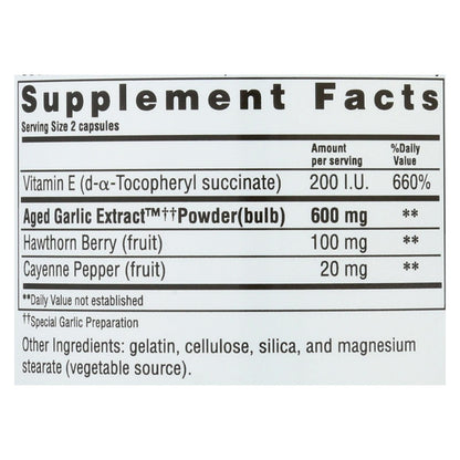 Kyolic Aged Garlic Extract Circulation Formula 106, 300 Capsules