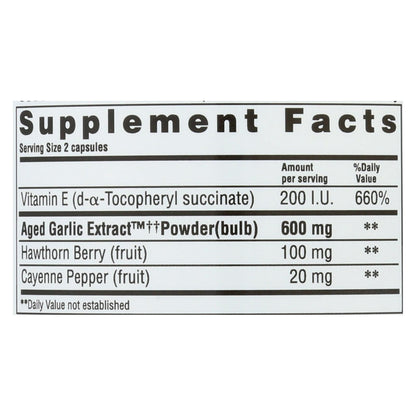 Kyolic Aged Garlic Extract Circulation Formula 106, 300 Capsules