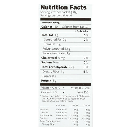 Nature's Path Organic Qi'a Superfood Hot Oatmeal, 8 Oz., Superseeds and Grains (Pack of 6)