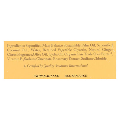 Dr. Woods Ginger Citrus Castile Bar Soap - 5.25 Oz