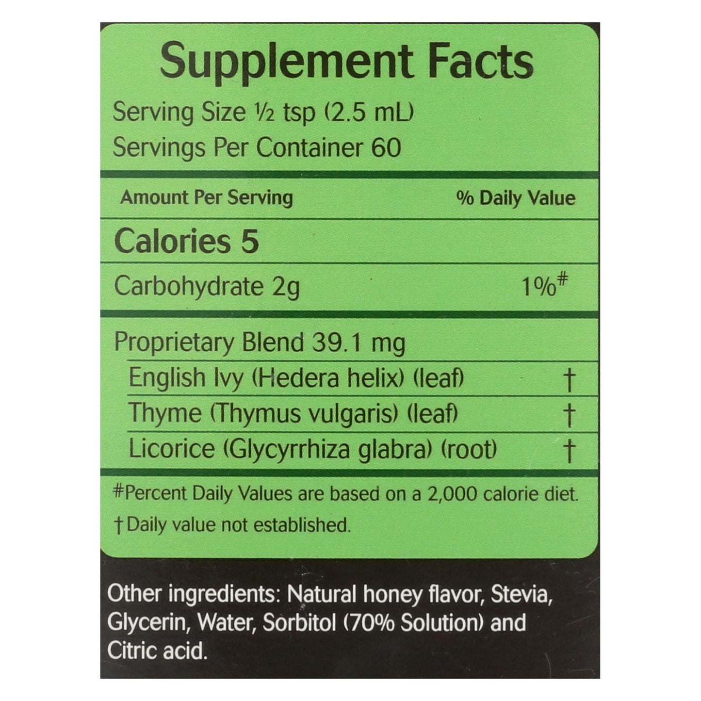 Herbion Naturals Sugar-Free Ivy Leaf and Thyme Syrup (5 Oz.)