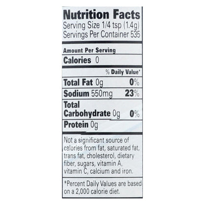 La Baleine Fine Sea Salt, 26.5 Oz, Case of 12