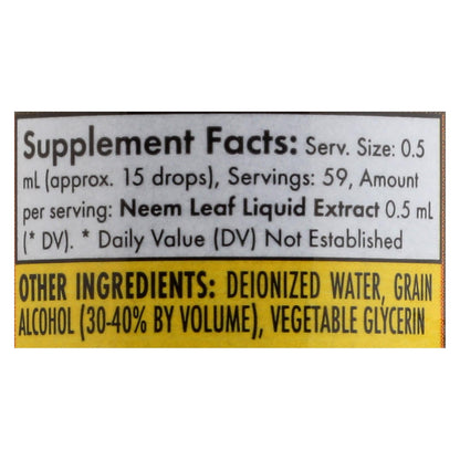 Organic Neem Extract 1 Fl Oz - Neem Aura