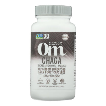 Om Mushroom Superfood Chaga Mushroom Capsules, 90 ct.