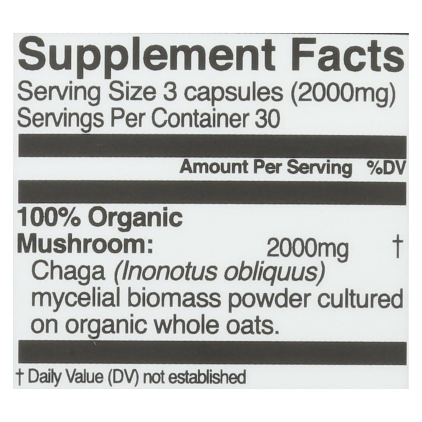 Om Mushroom Superfood Chaga Mushroom Capsules, 90 ct.