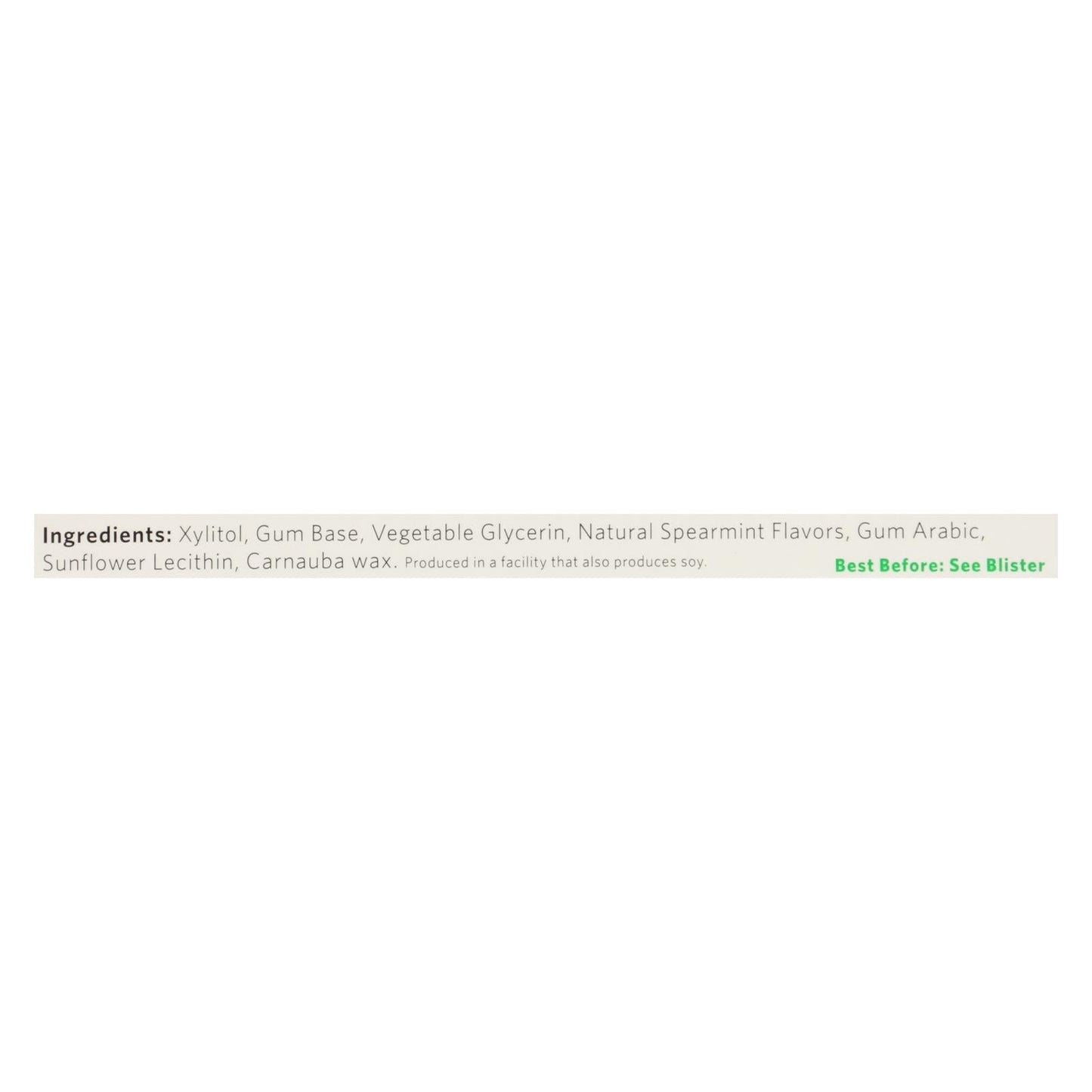 Xylichew Spearmint Sugar Free Gum (Pack of 12 - 1 Case)