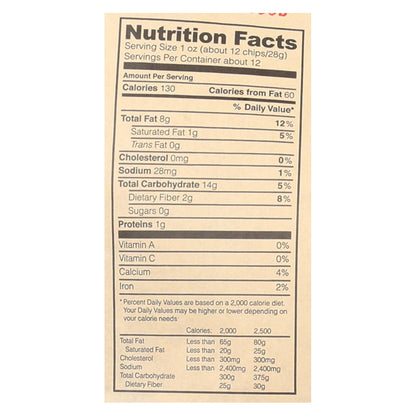 Mi Nina's Crisp Sea Salt White Corn Tortilla Chips (Pack of 9 - 12 Oz.)