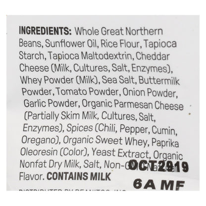 Beanitos White Bean Chips Nacho Nation, 4.5 Oz. Pack of 6