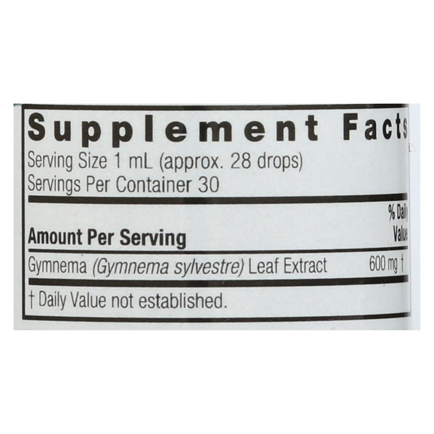 Nature's Answer Gymnema Leaf Extract, Alcohol-Free, 1 Fl Oz