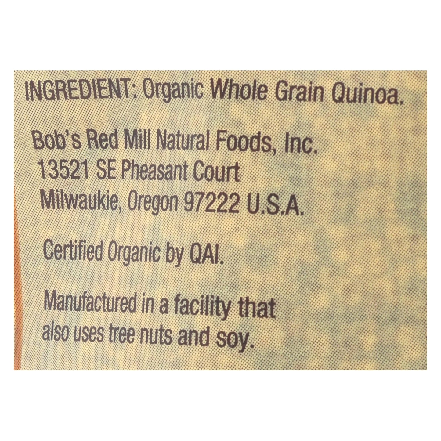 Bob's Red Mill Organic Tri-Color Quinoa, 26 oz, Case of 4