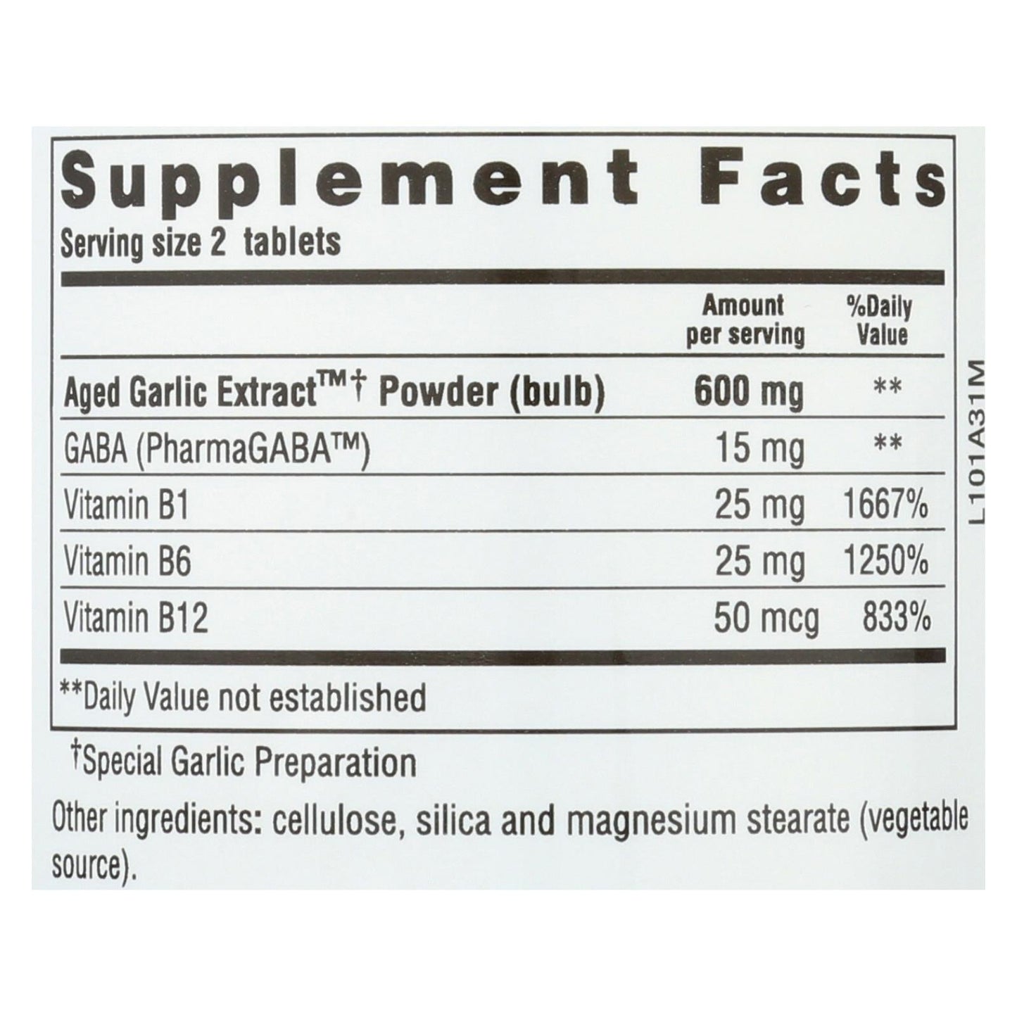 Kyolic Aged Garlic Extract: 100 Tablets for Stress & Fatigue Relief