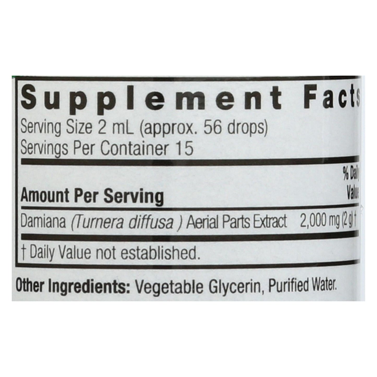 Nature's Answer Damiana Leaf Alcohol-Free Extract (1 Fl Oz)