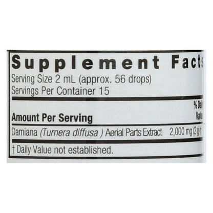 Nature's Answer Damiana Leaf Alcohol-Free Extract (1 Fl Oz)