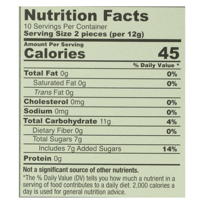Ginger People Gin-Gins Chewy Ginger Candy, 4.5 oz, Pack of 12