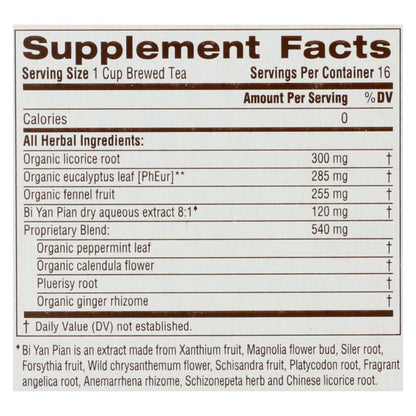 Traditional Medicinals Breathe Easy Herbal Tea (6 x 16-Count)
