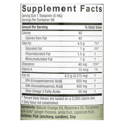 Nature's Answer - Omega-3 Fish Oil, 16 Fl Oz.
