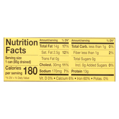 Reese Smoked Baby Clams, Case of 10 - 3.66 Oz Cans