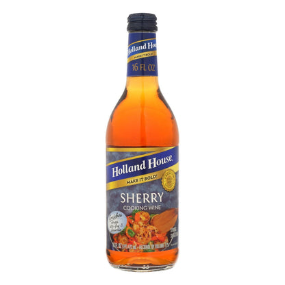 Holland House Sherry Cooking Wine for Flavorful Dishes - 16 Fl Oz. (Pack of 12)