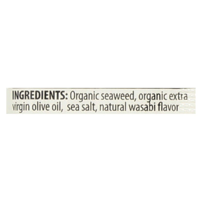 Seasnax Wasabi Premium Roasted Seaweed Snacks (Pack of 24) - 0.18 Oz. Per Pack