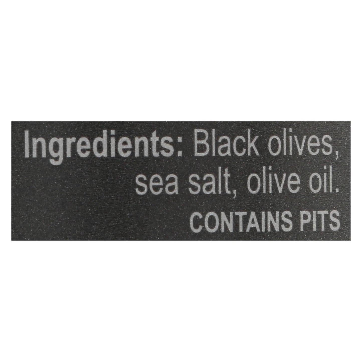 Mina Black Dry-Cured Olives, 7 oz (Case of 6)
