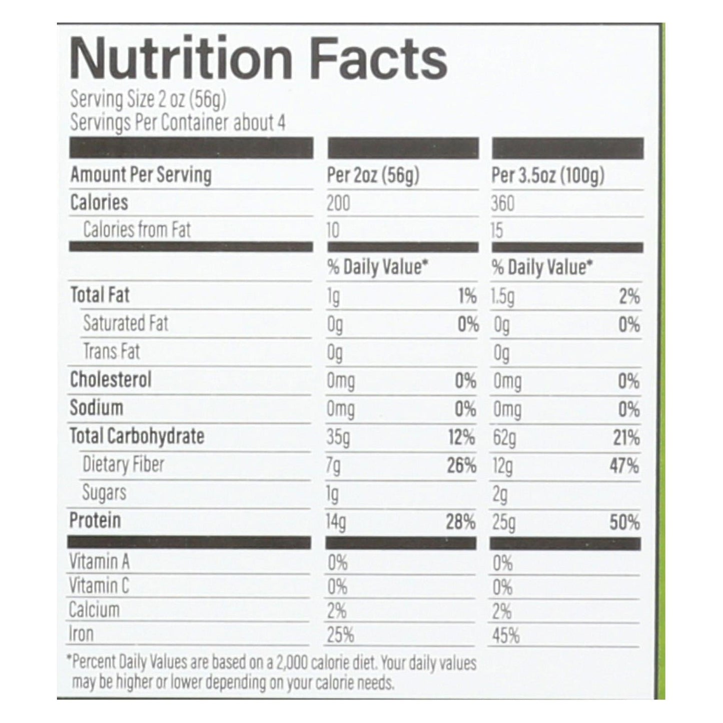 Ancient Harvest Green Lentil & Quinoa Supergrain Pasta, 8 Oz. Spaghetti (Pack of 6)