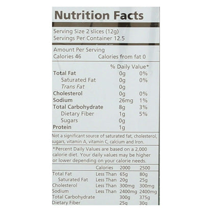 Real Foods Organic Corn Thins Sesame Flavor Crackers, 5.3 Oz, Pack of 6