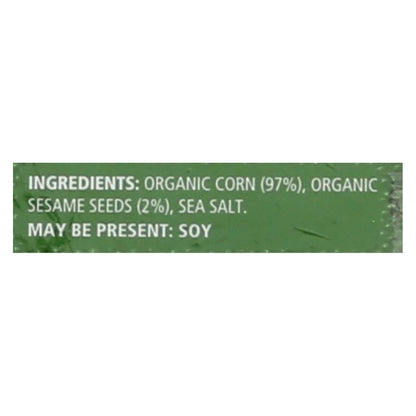 Real Foods Organic Corn Thins Sesame Flavor Crackers, 5.3 Oz, Pack of 6