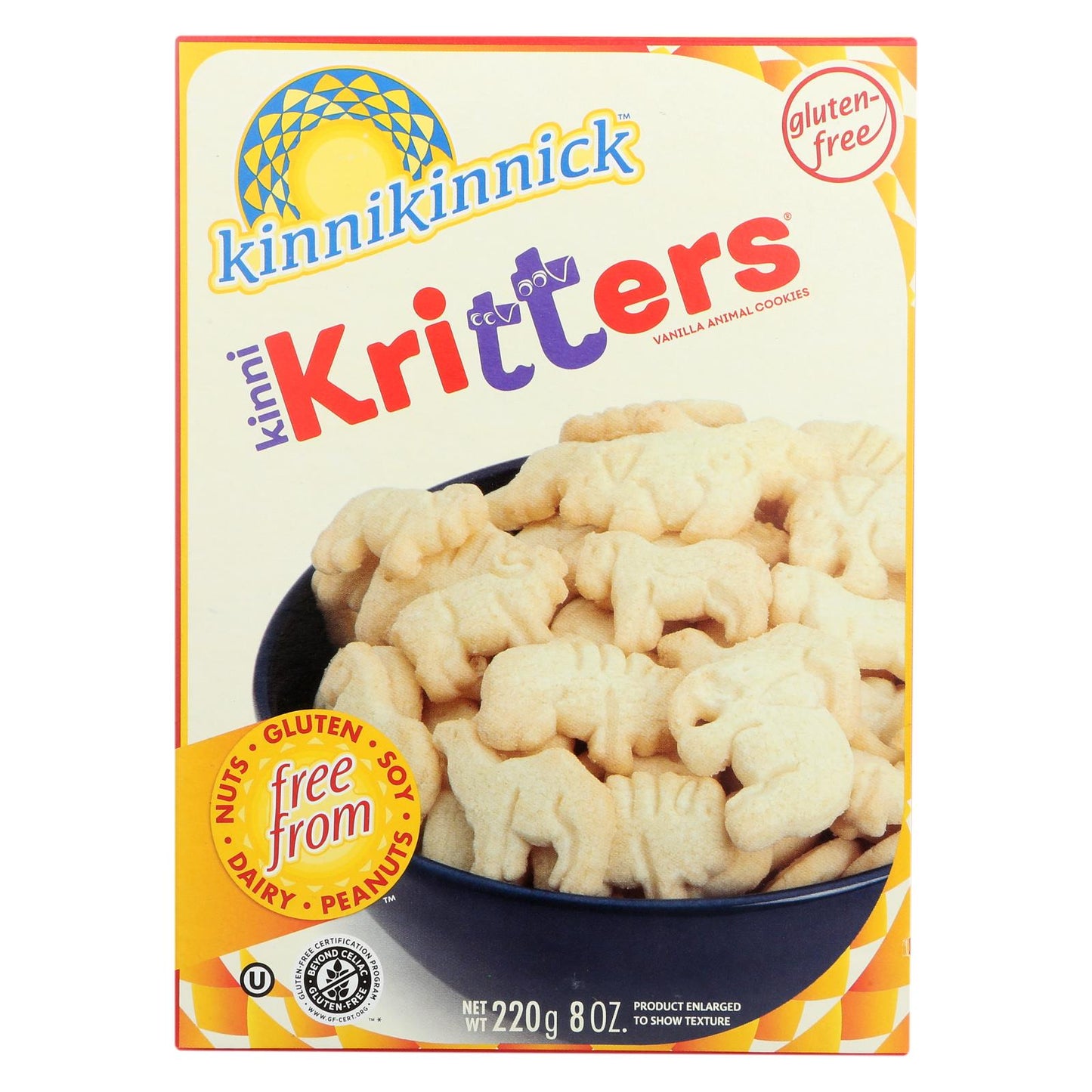 Kinnikinnick Animal Cookies, 6 Pack, 8 Oz. Per Cookie