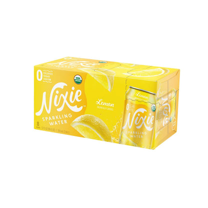 Nixie Lemon Sparkling Water, 8 Oz., Case of 3
