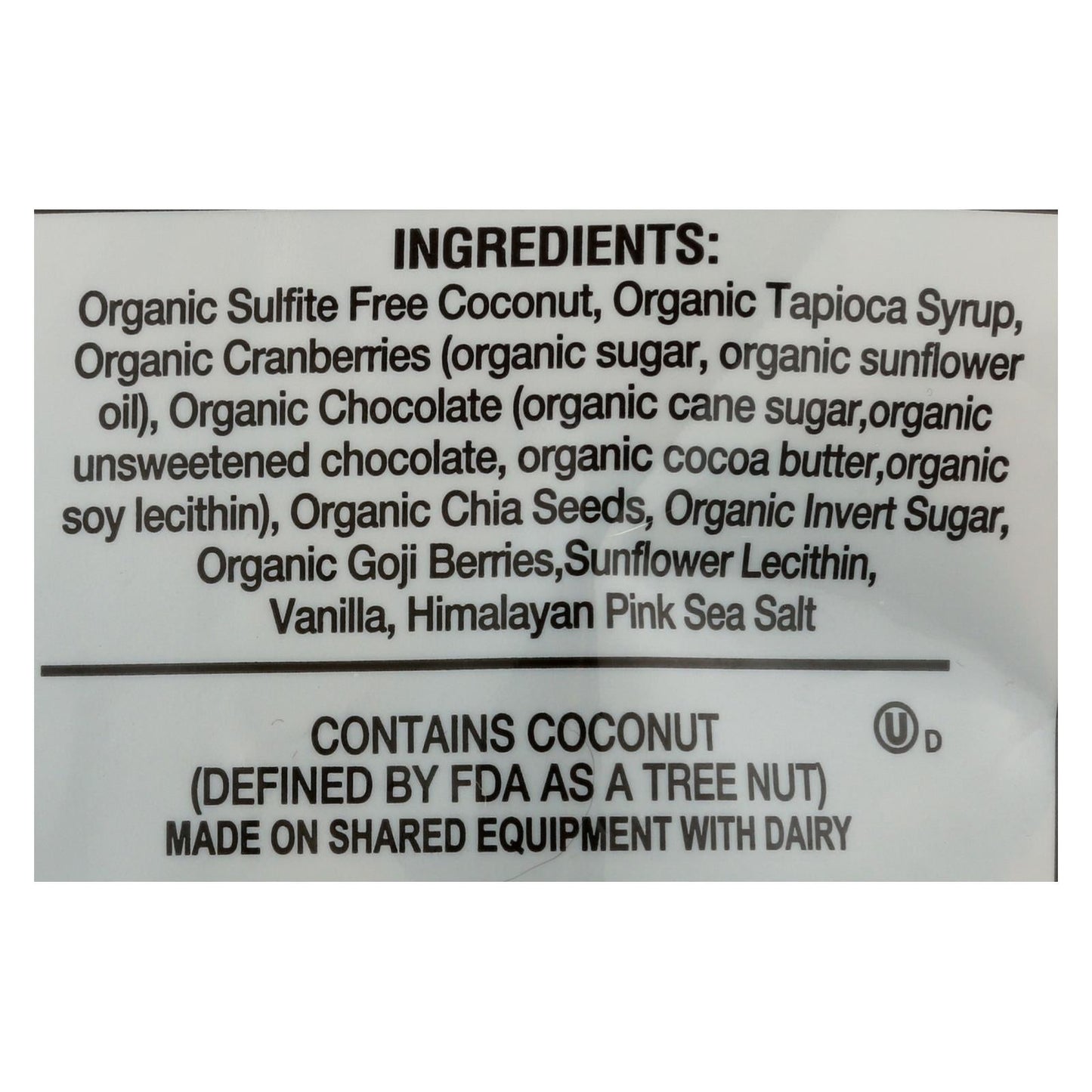 Jennies Coconut Bites, Cranberry Goji, 5.25 Oz., Pack of 6