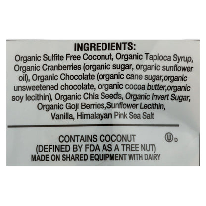 Jennies Coconut Bites, Cranberry Goji, 5.25 Oz., Pack of 6